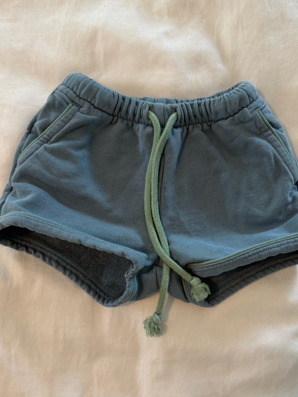 Oso & Me Bailey Short- Dusty Blue- Size 12 months